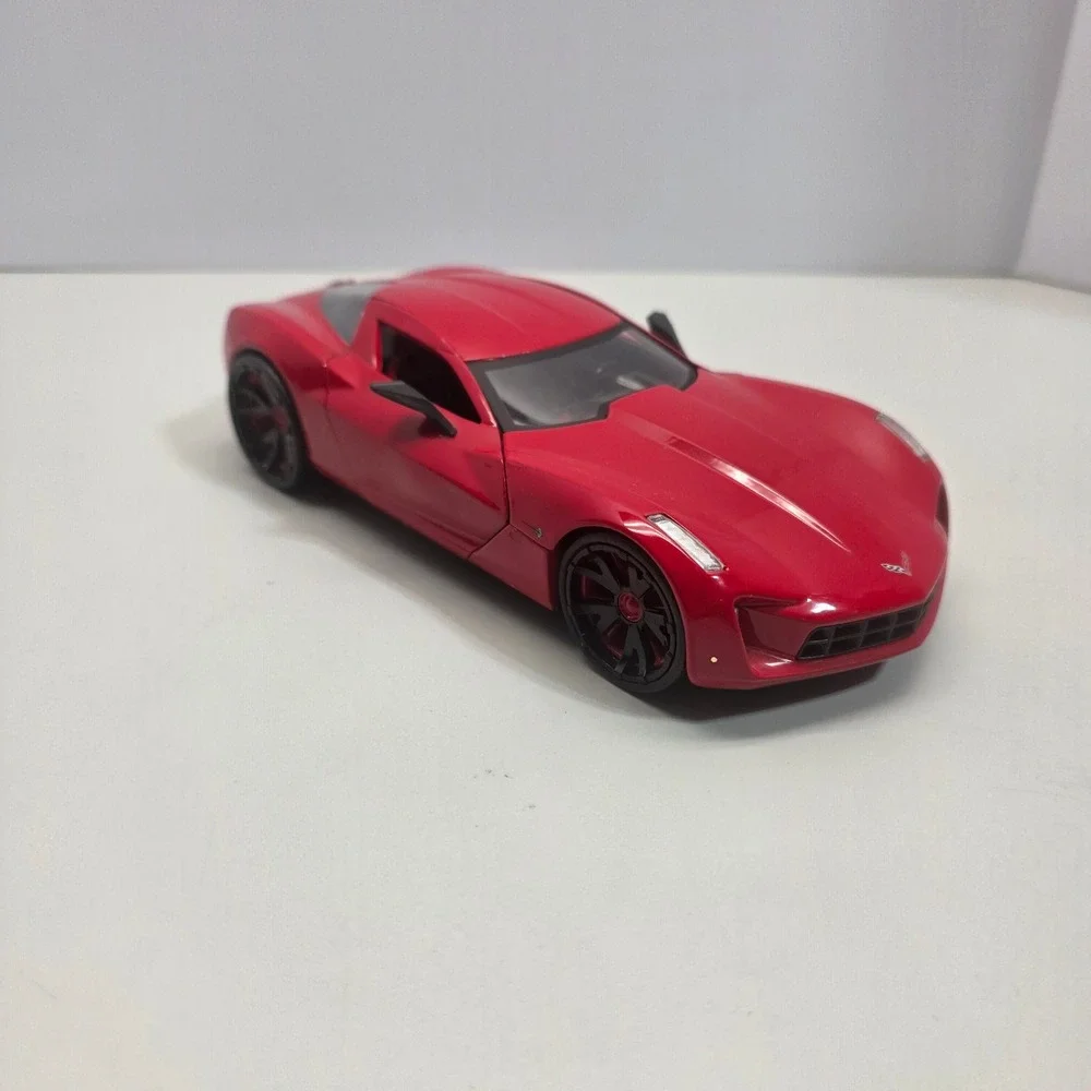 Jada Toys 2009 Corvette Stingray Concept Red 1/24 Diecast Car 92386 Muscle